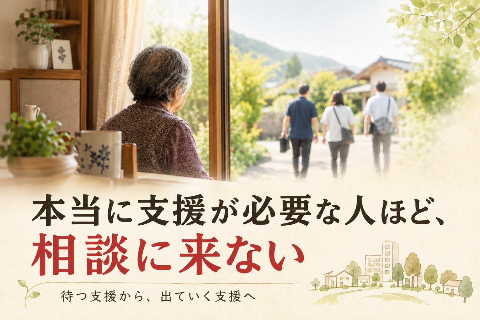 本当に支援が必要な人ほど、相談に来ない